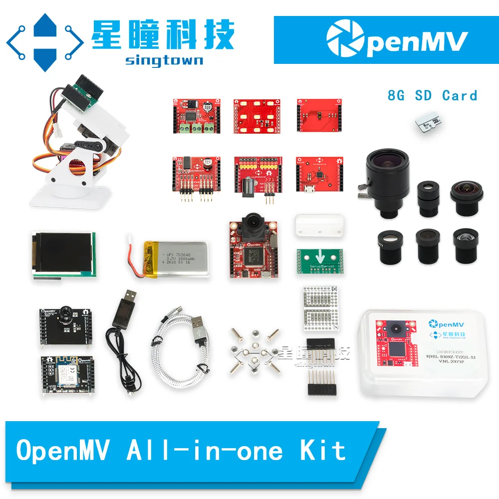 SingTown OpenMV 3,7 V Li-Akkumulátor Valódi - 1000mAh a töltőkábel 703048 JST Alkalmazni OpenMV4 Cam Plus H7 / OpenMV3 4 M7 H72