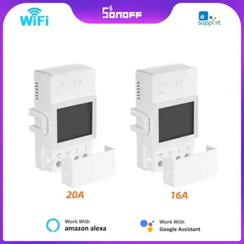 SONOFF Ewelink POW Elit 16A/20A Wifi Kapcsoló Teljesítmény Monitor LCD Képernyő Vezeték nélküli Kontroll Intelligens Otthon Alexa, a Google Haza