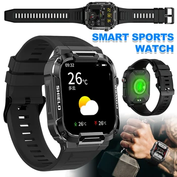 Sport Intelligens Karóra 1.85 Hüvelykes Képernyő Bluetooth-Hívja Fitness Smartwatch IP68 Vízálló Tevékenység Kalória Lépés Távolság Tracker