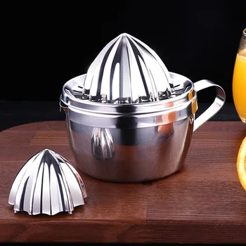 SSGP Élelmiszer-minőségű 304-es Rozsdamentes Acélból Kézi Narancsfacsarót a Szűrőt, valamint pohárban a Citrom, Narancs Mini Kézi Sajtó Squeezer Konyha