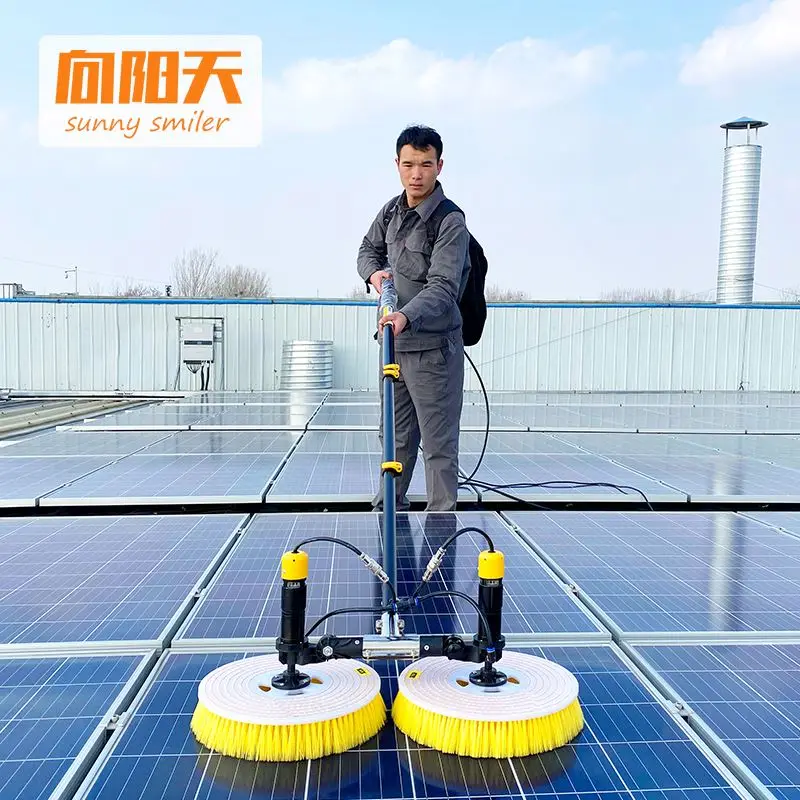 Sunnymiller Forgó Mosó Solar Panel Tisztító Kefe Automata Napenergia HÁLÓZATI vízellátás Pole Brushless Motor3