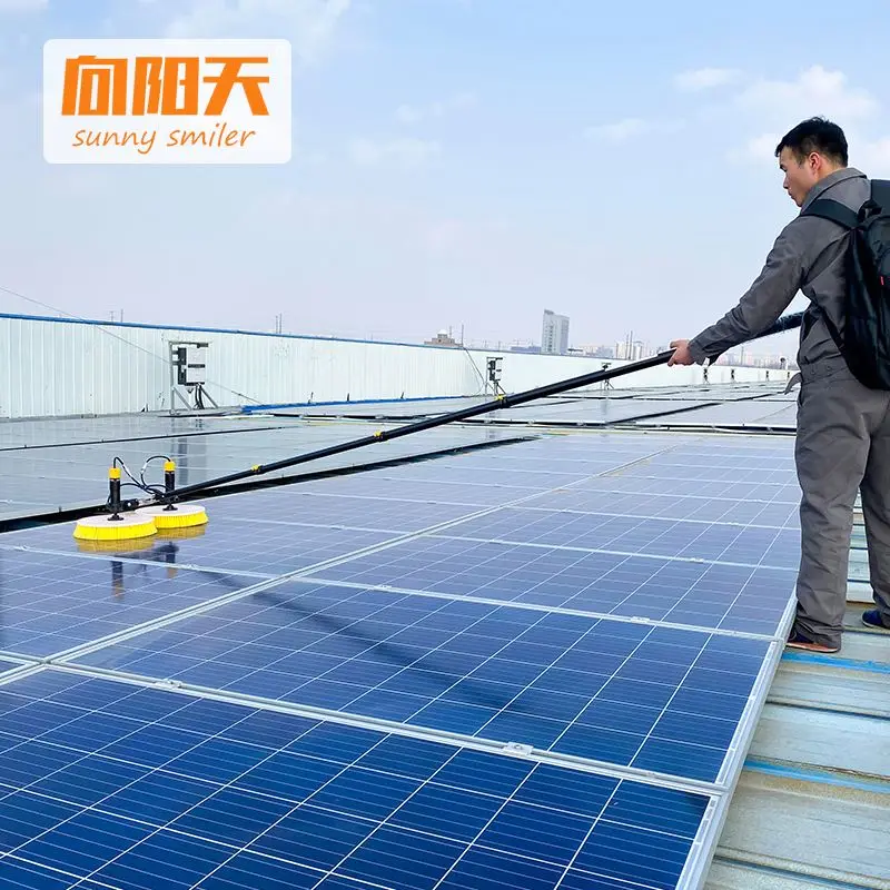 Sunnymiller Forgó Mosó Solar Panel Tisztító Kefe Automata Napenergia HÁLÓZATI vízellátás Pole Brushless Motor4