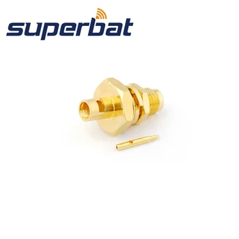 Superbat 10db RP-SMA(Férfi pin) 50 Ohm Egyenesen Válaszfal O-gyűrű Csatlakozó Félig merev Kábel.141 RG402