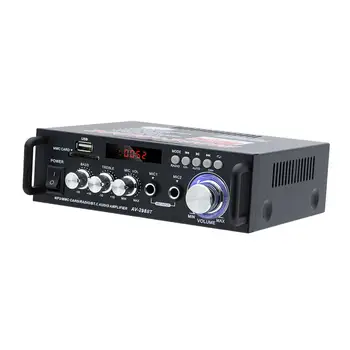 Sztereó Erősítő MINKET Adapter 220V 120 W FM-Alacsony Zajszint Integrált Erősítő USB SD Két Csatorna Laptop Otthoni Használatra TV-Stúdió