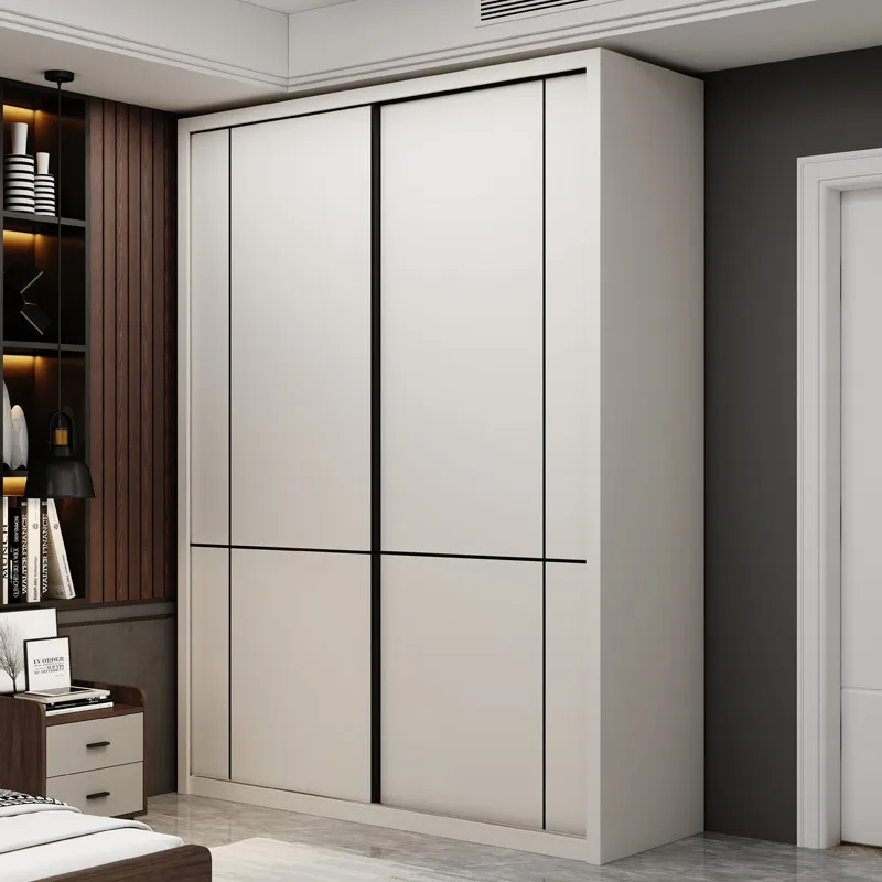Szuper magas szekrény tolóajtó hálószoba fehér kabátos szekrény tároló szekrény1