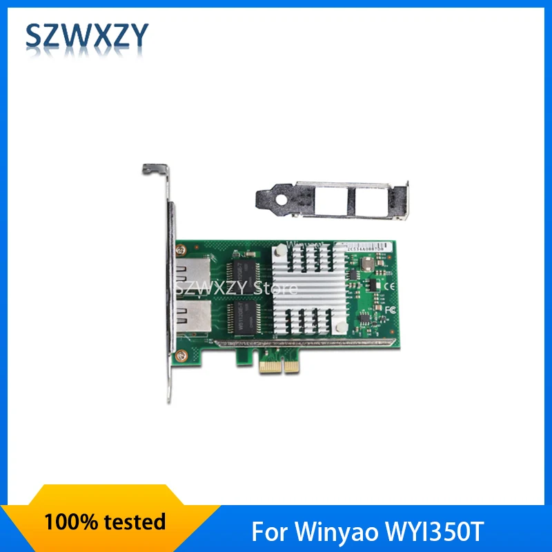 SZWXZY Eredeti Winyao WYI350T PCIe Dual RJ45 Port Gigabit Hálózati Kártya Intel i350T2 Puha Útvonal 1000M Gyors Hajó0
