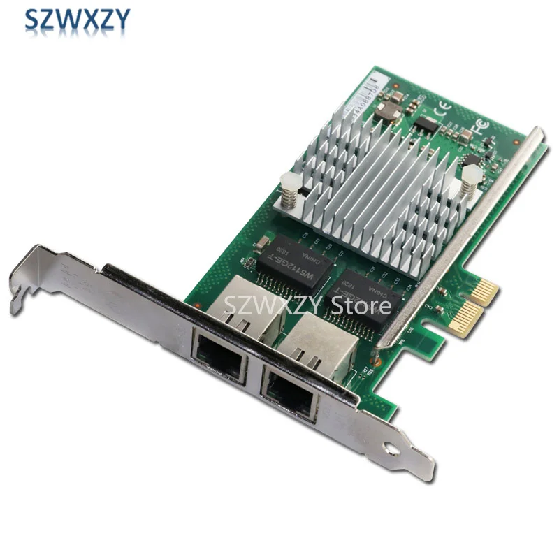 SZWXZY Eredeti Winyao WYI350T PCIe Dual RJ45 Port Gigabit Hálózati Kártya Intel i350T2 Puha Útvonal 1000M Gyors Hajó2