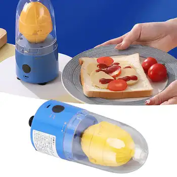Tejhabosító Tojás Scrambler Kék Elektromos Élelmiszer Minőségű Szilikon Anyag Alsó Mosogatógépben mosható Aranytojást Készítő 3,7 V 15W Foamer