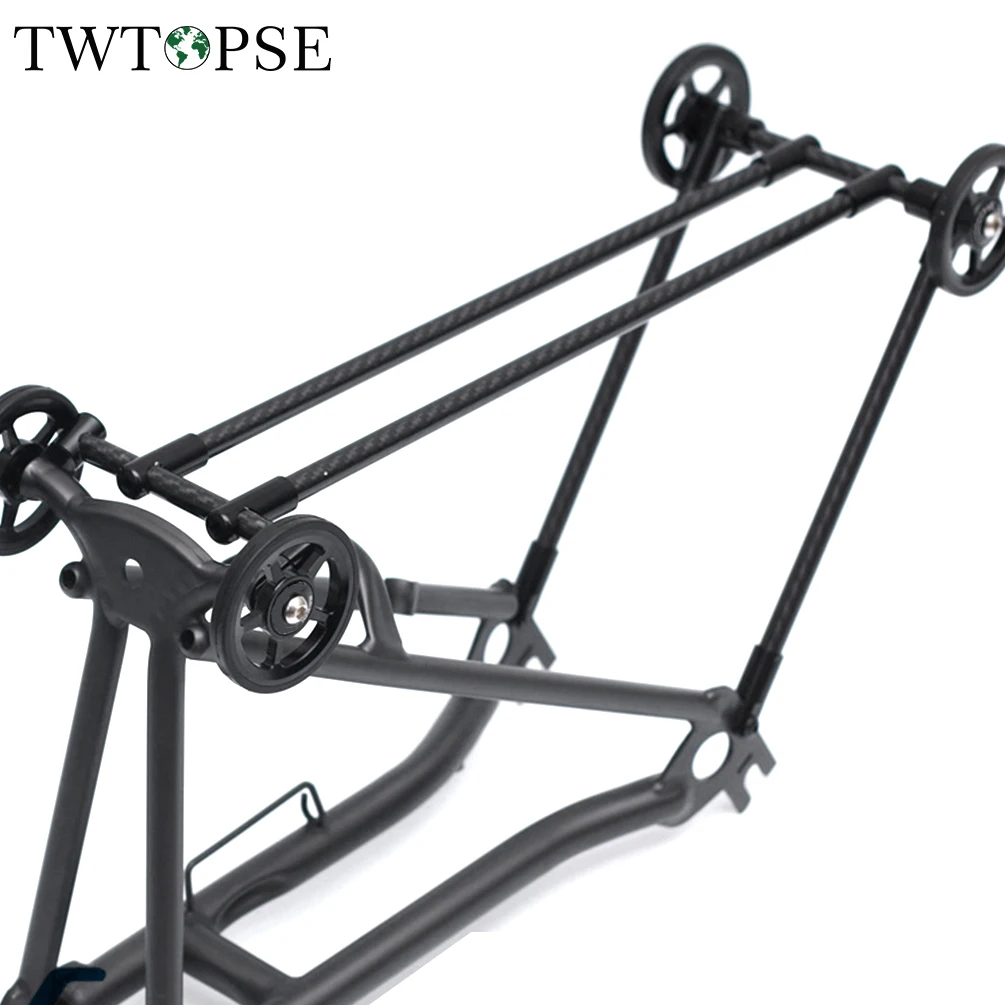 TWTOPSE Carbon Bike Kerékpár Hátsó csomagtartó A Brompton Összecsukható Kerékpár C Vonal Áru Birtokosa Könnyű Alkatrészek (nem illik 3SIXTY PIKES)1