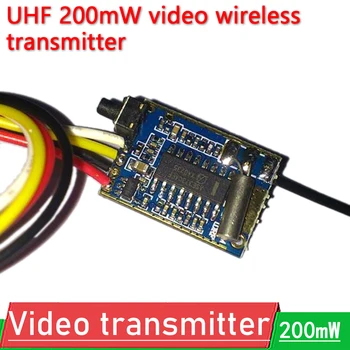 UHF 200mW 16 Csatorna Audio Video Adó, UHF TV-Jel Jeladó Vezeték nélküli kép átviteli UHF vezeték nélküli modul
