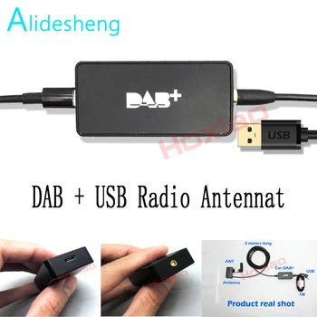 Univerzális DAB+USB Antenna Piac Után Automatikus Játékos Android 5.1 6.0 7.1 8.0 DAB+ App Rádió vevő