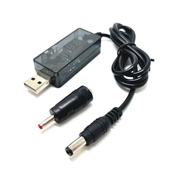 USB-DC 5.5x2.1mm Tápegység-Kábel Útválasztó 5V 9V/12V USB Hordó Jack Töltő Átalakító Adapter Kábel 3.5x1.35 R9UA