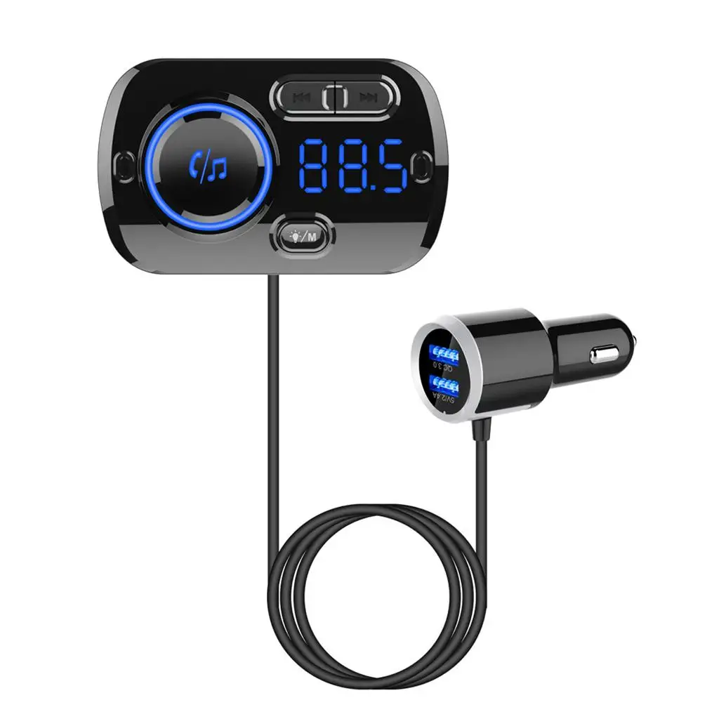 Vezeték nélküli Bluetooth FM Zene USB Töltő Adapter Rádió3