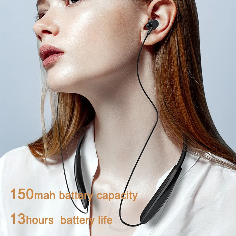 Vezeték Nélküli Fejhallgató V5.1 A Bluetooth-Kompatibilis Fülhallgató Bass Sztereó Vezeték Nélküli Neckband Fülhallgató Zajcsökkentés Fejhallgató1
