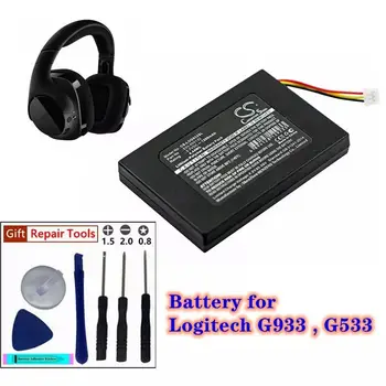 Vezeték nélküli Fülhallgató Akkumulátor 3,7 V/1200mAh 533-000132 a Logitech G533,G933,G933S