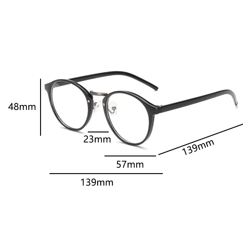 Világos, Kerek Szemüveges Diák uv blokkoló szemüveg számítógépek Nők, Férfiak kék fény szemüveg Vintage Retro Szemüveg Keret5