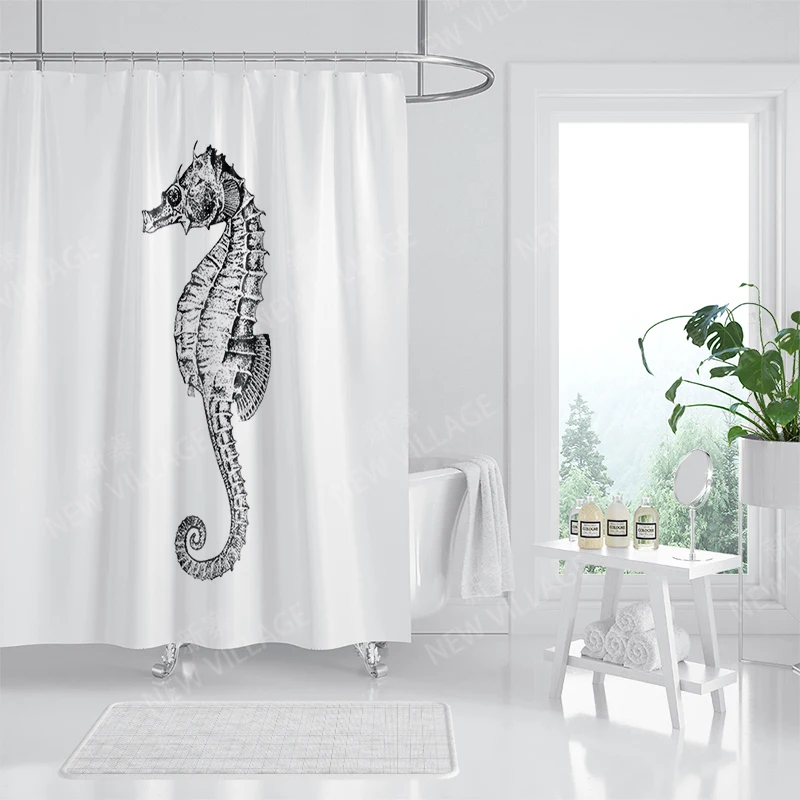 Vízálló szövet zuhanyfüggöny Fürdőszobai függöny kiegészítők 180x200 Fürdő, zuhanyzó függöny 240*200 északi bohém dekoráció 240x2005