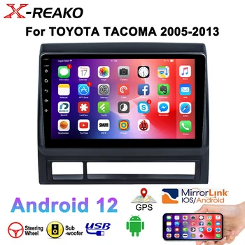 X-REAKO 2 Din Android 12 autórádió Toyota Tacoma 2005-2013 Multimédia GPS Navigációs WIFI, BT Carplay Automatikus FM Sztereó
