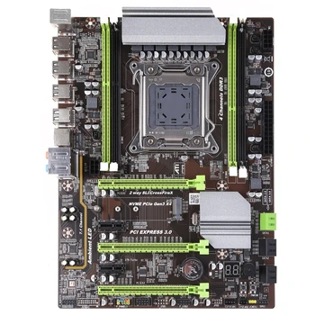 X79T Bányászati Alaplap LGA 2011 CPU Foglalat PCI-E, USB 3.0 M. 2 SATA Interfész DDR3 x 4 Memória Slot Asztali Számítógép