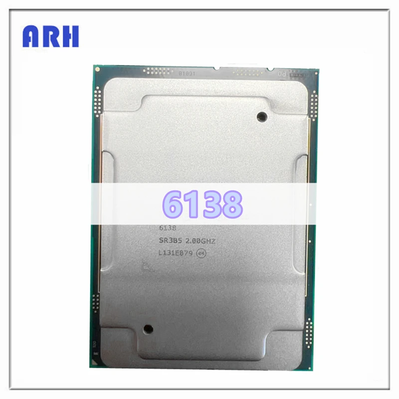 Xeon Arany 6138 SR3B5 2.0 GHZ-es, 20-Magok 40-Szál 27.5 MB Smart Cache CPU Processzor 125W LGA3647 A Szerver Alaplap0