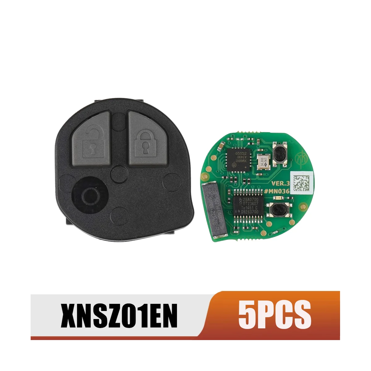 Xhorse XNSZ01EN Univerzális Vezeték nélküli Távirányító távirányító 2 Gombot a Suzuki a VVDI Kulcsfontosságú Eszköz, 5db/Sok1