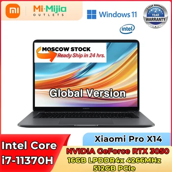 Xiaomi Pro X14 Laptop, i7-11370H RTX 3050 16G LPDDR4 512 gb-os/1 tb-os Notebook SSD 14Inch Retina Sebesség Képernyő PC