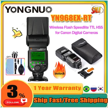 YONGNUO YN968EX-RT TTL LED Vezeték nélküli Vaku Speedlite Mester TTL HSS Canon 700D 1100D 1000D 1D III. 5DIII 6D 7DII 60D