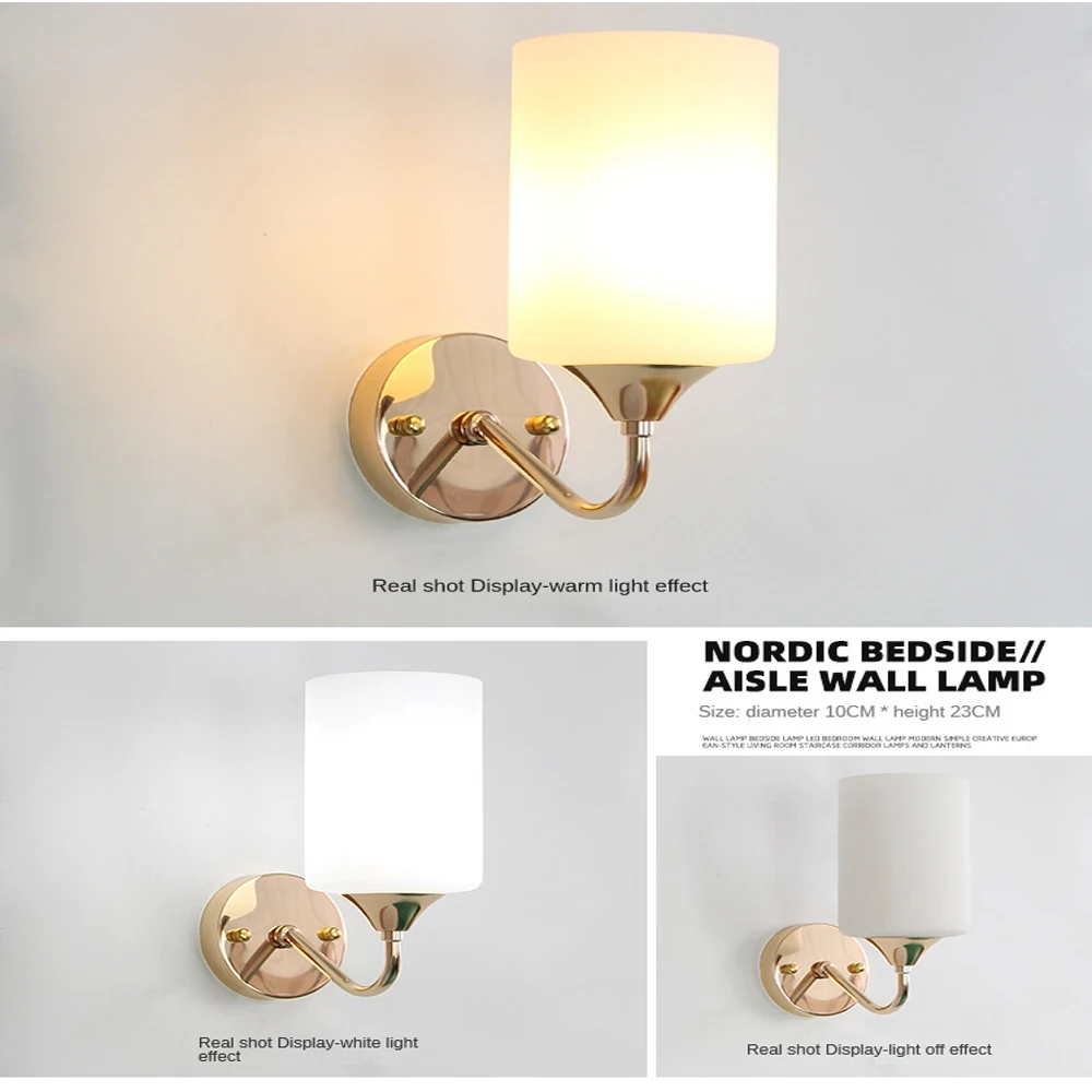 ZK50 LED kreatív, modern, minimalista stílusú fali lámpa hálószoba ágy melletti folyosó, nappali, szoba dekoráció, fali lámpa E275