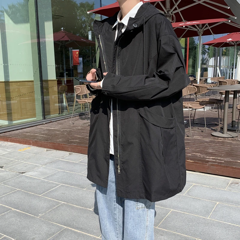 Árok, Férfi Divat Ruházat, Kapucnis Design Japán Harajuku Retro Ins Európai Elegáns Ulzzang Tizenéves Dinamikus Népszerű Streetwear4