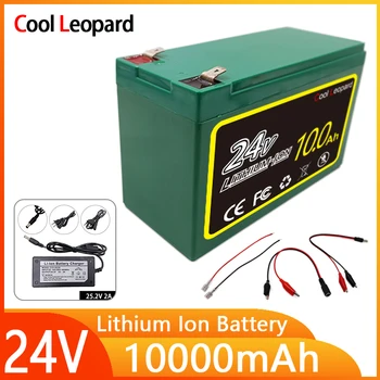 Új 18650 24V 10000mAh Lítium-Ion Akkumulátor Csomag,Solar Lámpa Xenon Lámpa Inverter Elektromos Bicikli Robogó Beépített BMS