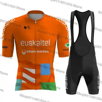 Új 2023 Euskaltel Kerékpáros Mez-Készletek Rövid Ujjú Férfi Gyors-száraz Kerékpáros Ruházat MTB Kerékpáros Ruha