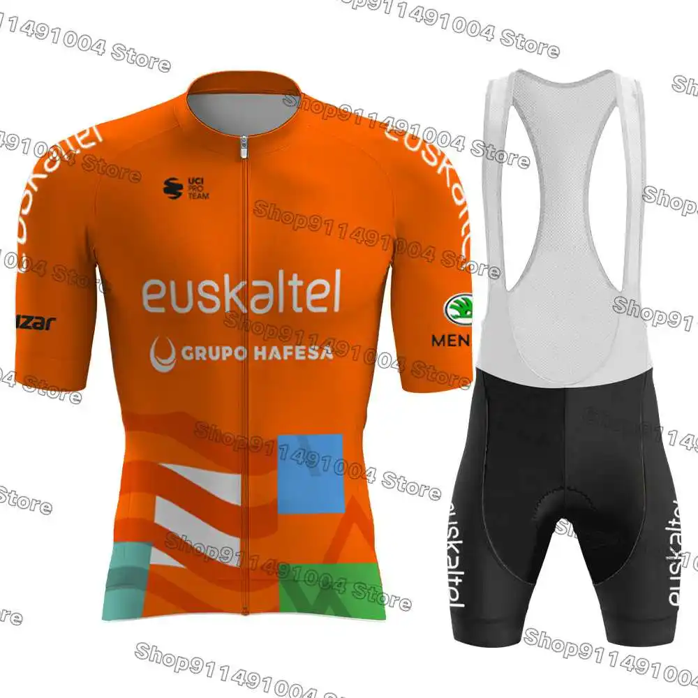 Új 2023 Euskaltel Kerékpáros Mez-Készletek Rövid Ujjú Férfi Gyors-száraz Kerékpáros Ruházat MTB Kerékpáros Ruha1
