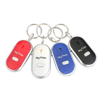 Új Mini Síp Anti Elveszett Kulcs Kereső Vezeték nélküli Okos, Villogó Csipogó Távoli Elveszett Keyfinder Lokátor Kulcstartó LED Zseblámpa