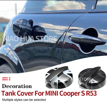 Új Műanyag Ray Stílus Fekete Tüzelőanyag-Tartály Fedelét MINI Cooper R53 2003-2006 Csak (1DB/SZETT) Autó-Stílus Tartozékok matrica