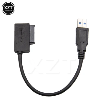 ÚJ USB 3.0 7+6 13Pin mini SATA Kábel Kijelző a laptop Notebook DVD/CD-ROM HDD Caddy Vékony Meghajtó Adapter
