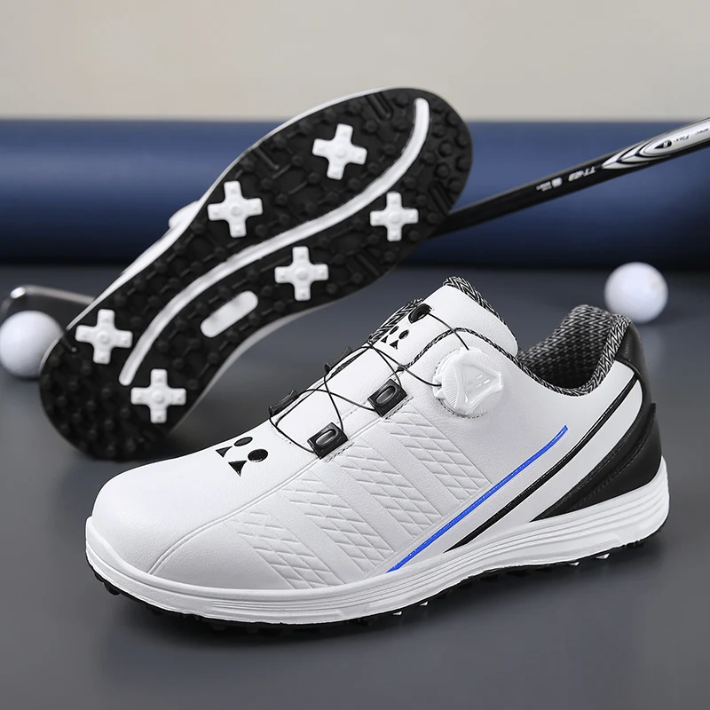 Új Vízálló Golf Cipő 37-47 Szabadtéri Kényelmes Golf Cipők Profi Golfozó Lábbeli Gyors Illesztése Sport Gyaloglást2
