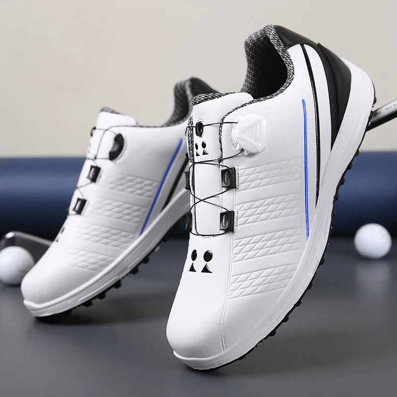 Új Vízálló Golf Cipő 37-47 Szabadtéri Kényelmes Golf Cipők Profi Golfozó Lábbeli Gyors Illesztése Sport Gyaloglást3