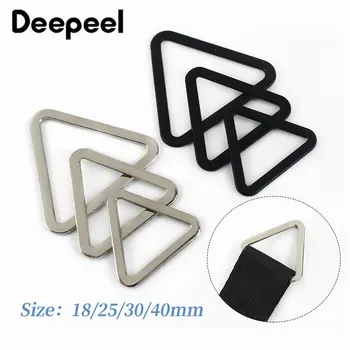 10db Deepeel 18/25/30/40mm Fém Háromszög Gyűrű Csatok DIY Kézzel készített Ruha, Dekoráció Gomb Táskák Hardver Tartozék