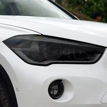 2 Db BMW X1 F48 2015-Autó Fényszóró Árnyalat Füst Fekete Védő Fólia Vinil-Védelem Átlátszó TPU Matrica Tartozékok