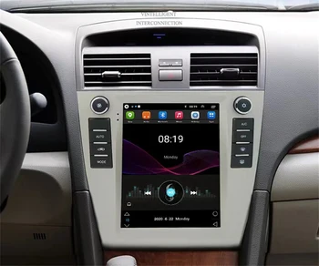 2 din Függőleges Képernyőn Android 13.0 Rádió Játékos Toyota Camry 2006-2011 Év Multimédia Videó GPS Navigációs Stílus Carplay