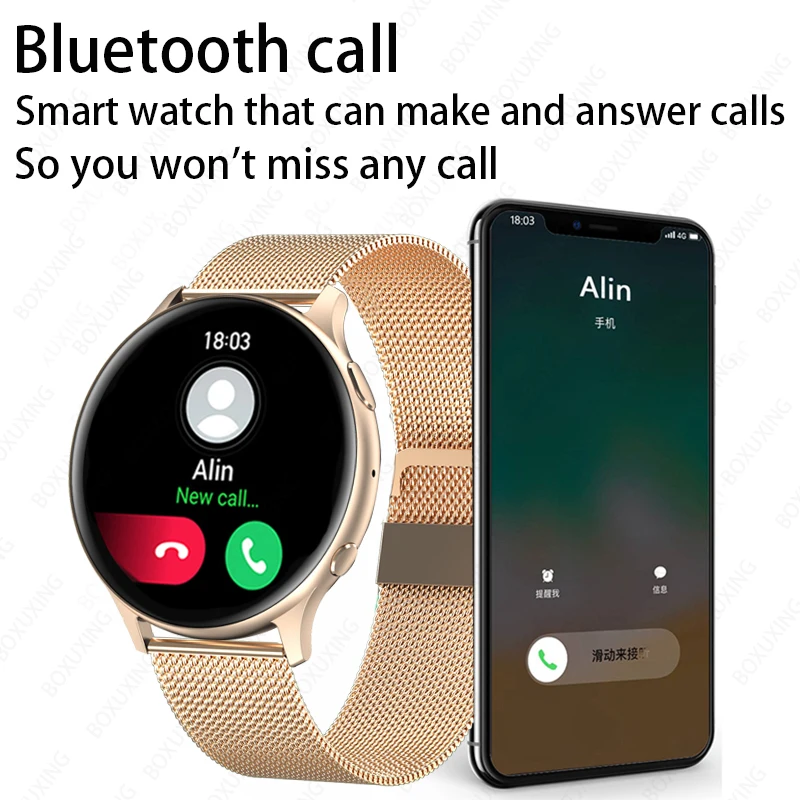 2023 Új Bluetooth Hívás Intelligens Karóra Női Férfi Sport Multifunkciós Fitness Óra Pulzusmérő Vérnyomás Smartwatch Nők2