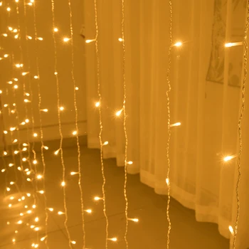 6x3M Jégcsap Függöny String Fények ,Csatlakoztassa a Tündér Lámpák 8 Világítási Módok Karácsonyi Party Dekoráció