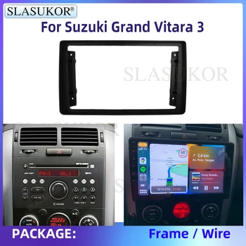 9 Inch Fascia A Suzuki Grand Vitara 3 2005 -2015 Autórádió Panel Lejátszó Audio Frame Műszerfal Mount Kit Vezeték