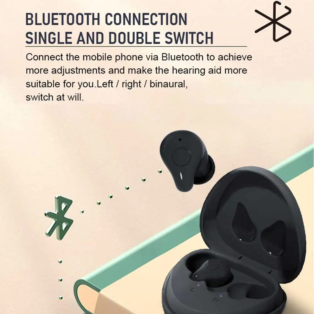 A Bluetooth ALKALMAZÁS Programozási Hallókészülékek 16 Csatorna hallókészülék A Töltés Ügyet Tárgyaláson Audifonos Frekvencia Tartomány 200-6000Hz2