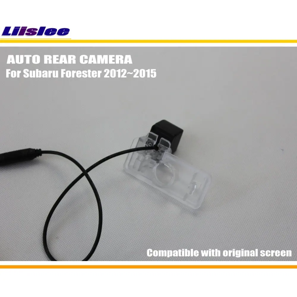 A Subaru Forester 2012-2015 Autó Visszapillantó Kamera Vissza Adapter RCA AV HD CCD KAMERA OEM Kijelző Hátrameneti Kép Upgrade Kit4