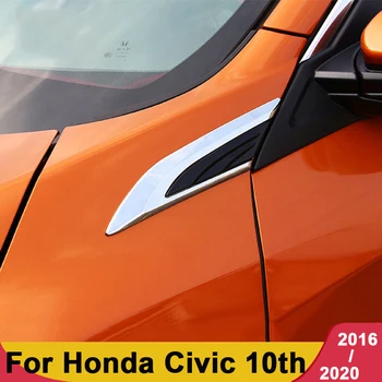 ABS szénszálas foliate penge penge test levél panel személyre szabott patch Honda Civic 10 2016 2017-2019 2020 Autó Tartozékok