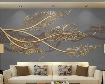 beibehang cucc de parede Egyéni modern minimalista divat pihe könnyű luxus arany dombornyomott vonal háttérképet