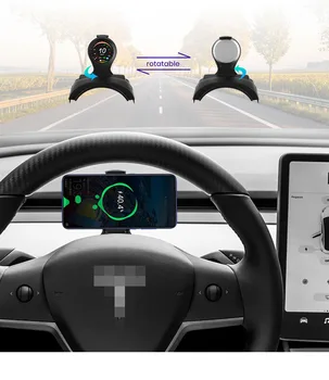 Fel a fejjel LCD Kijelző A Tesla Model 3/Y Kijelző Kilométer Sebesség Ajtót Informatiom Autó Mérő Digitális Műszerfal LCD Driver