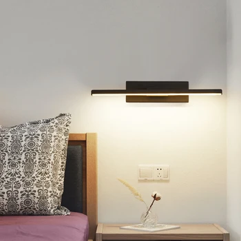 Forró Eladási Hálószoba ágy melletti Falon Fény Forgatható Állítható Fény Szög Beltéri LED Fali Lámpa AC110/220V dekoráció Oltárhoz lépett fel