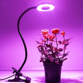 Hordozható 10W LED Növény Nő a Fény Teljes Spektrumát Állítható, Clip Növény Nő asztali Lámpa